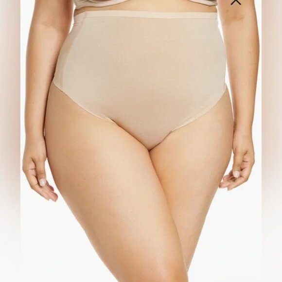 NWT Power Mesh High Waist Thong (Clay) - Picture 4 of 4